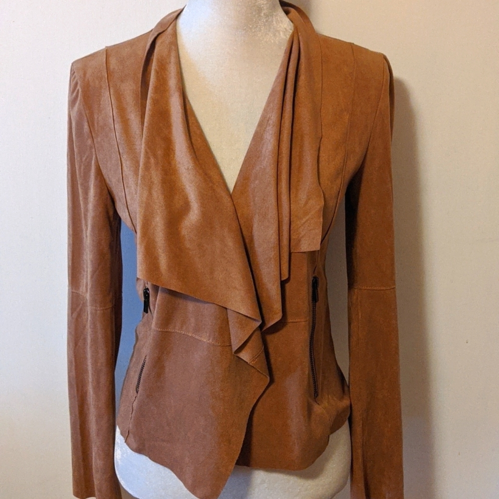 NEW Bagatelle Soft Vegan Suede w/Spandex Jacket - Picture 1 of 4